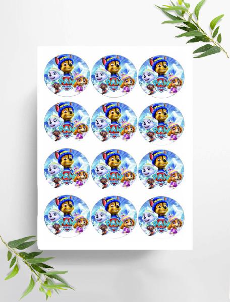 Paw Patrol Muffinaufleger, Ø ca. 6 cm, 0243m